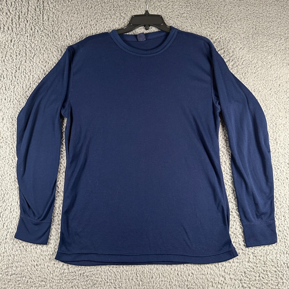 Vtg Patagonia Capilene Baselayer Men's Large Blue Long Sleeve Made In USA